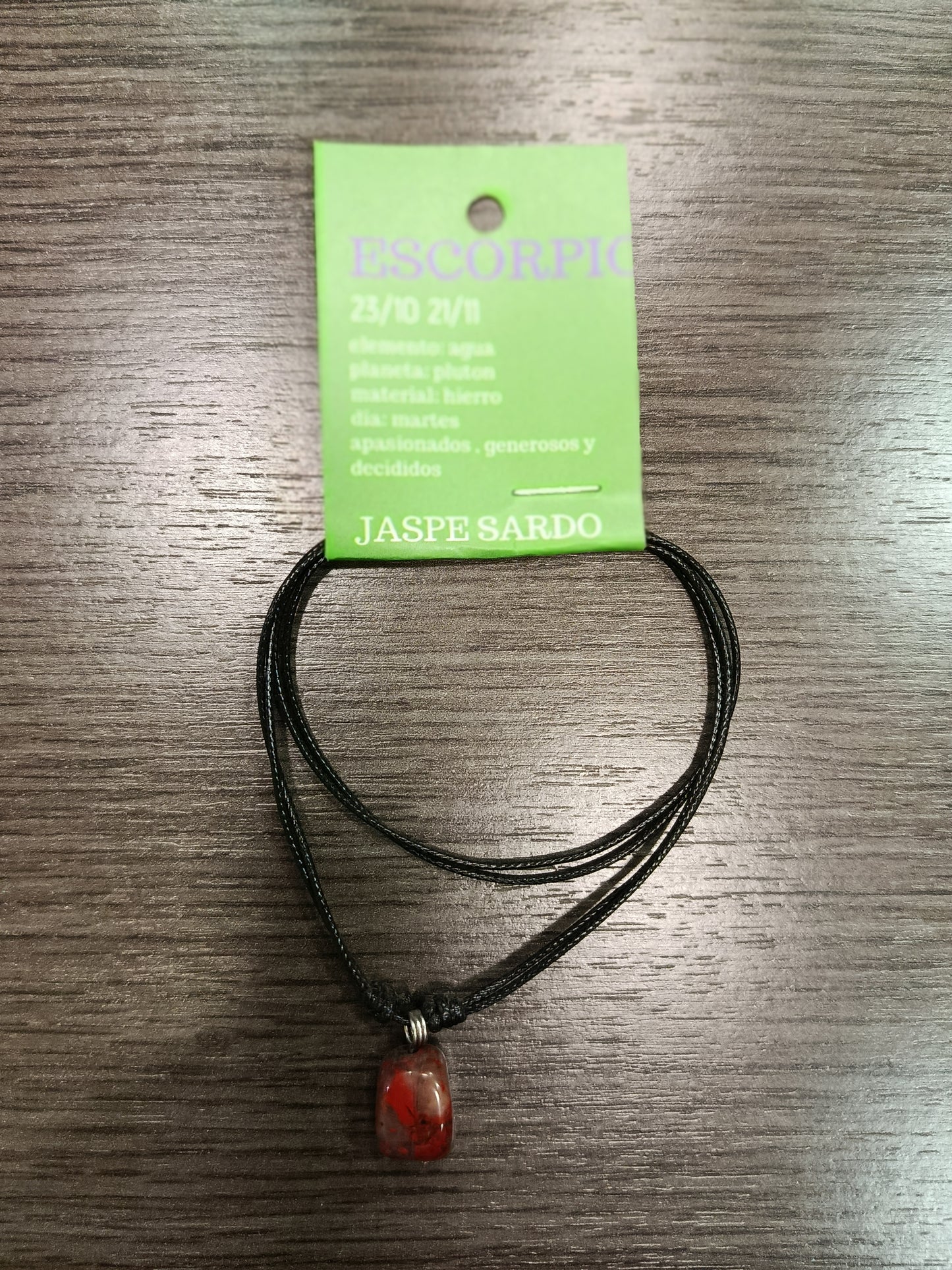 Colgante piedra signo Escorpio