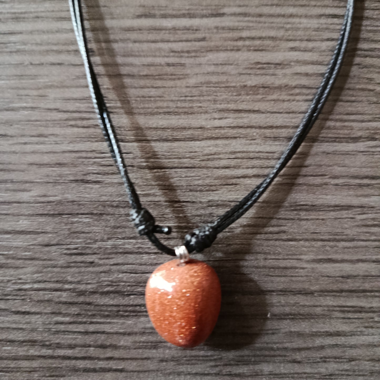 Collar piedra Aventurina Oro