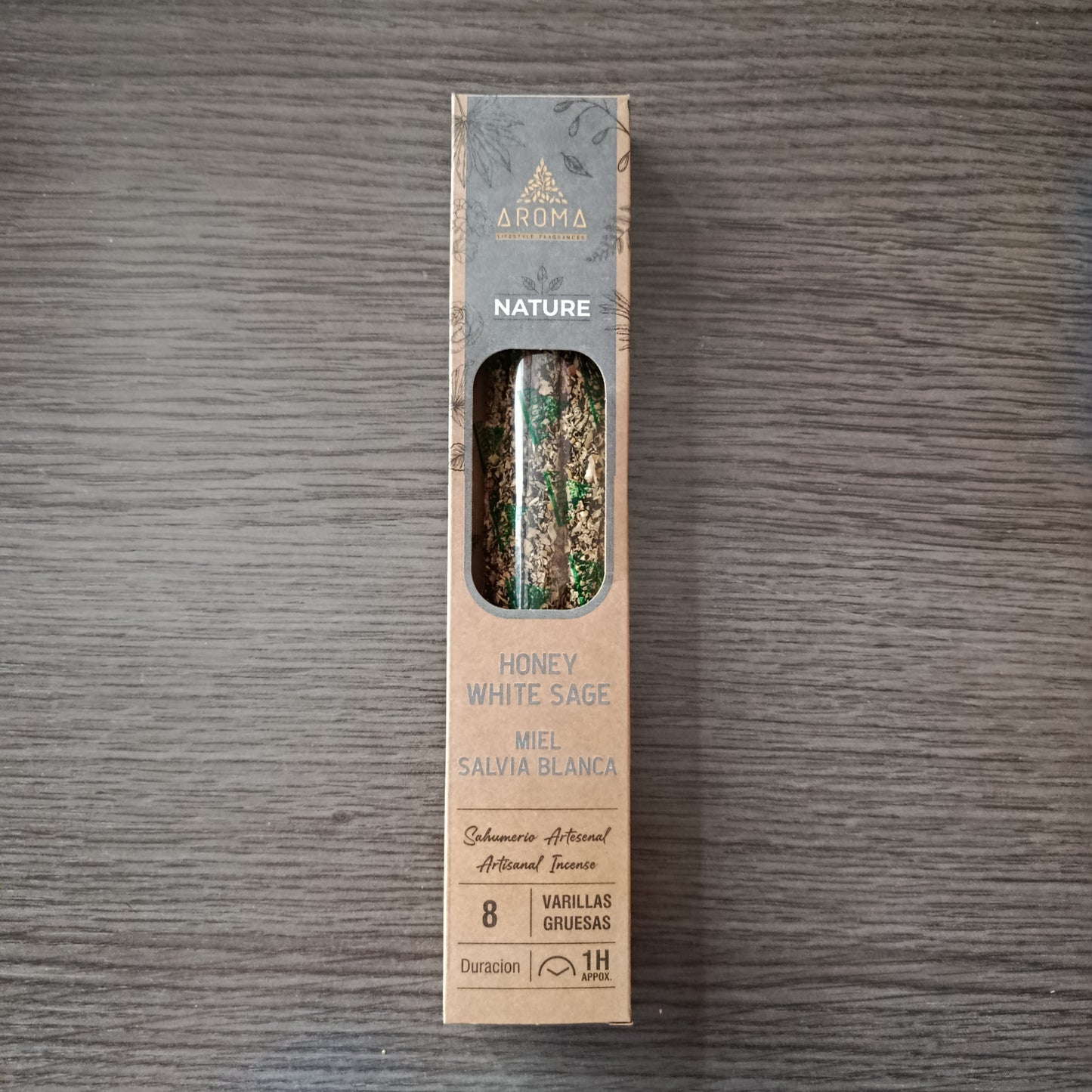 Incienso Orgánico Miel y Salvia Blanca