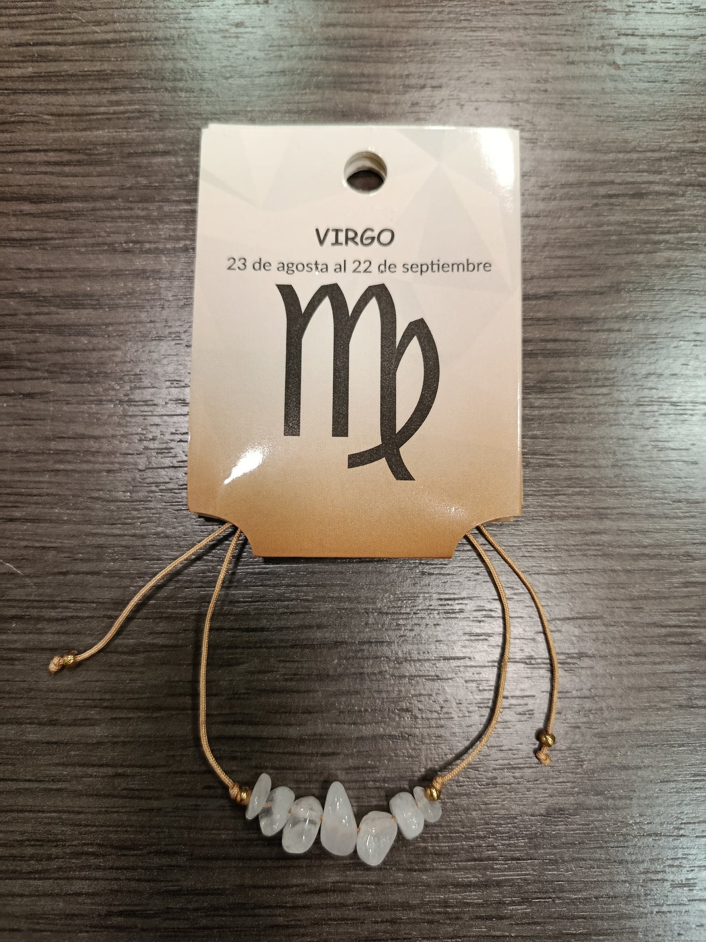 Pulsera cordón chips Virgo
