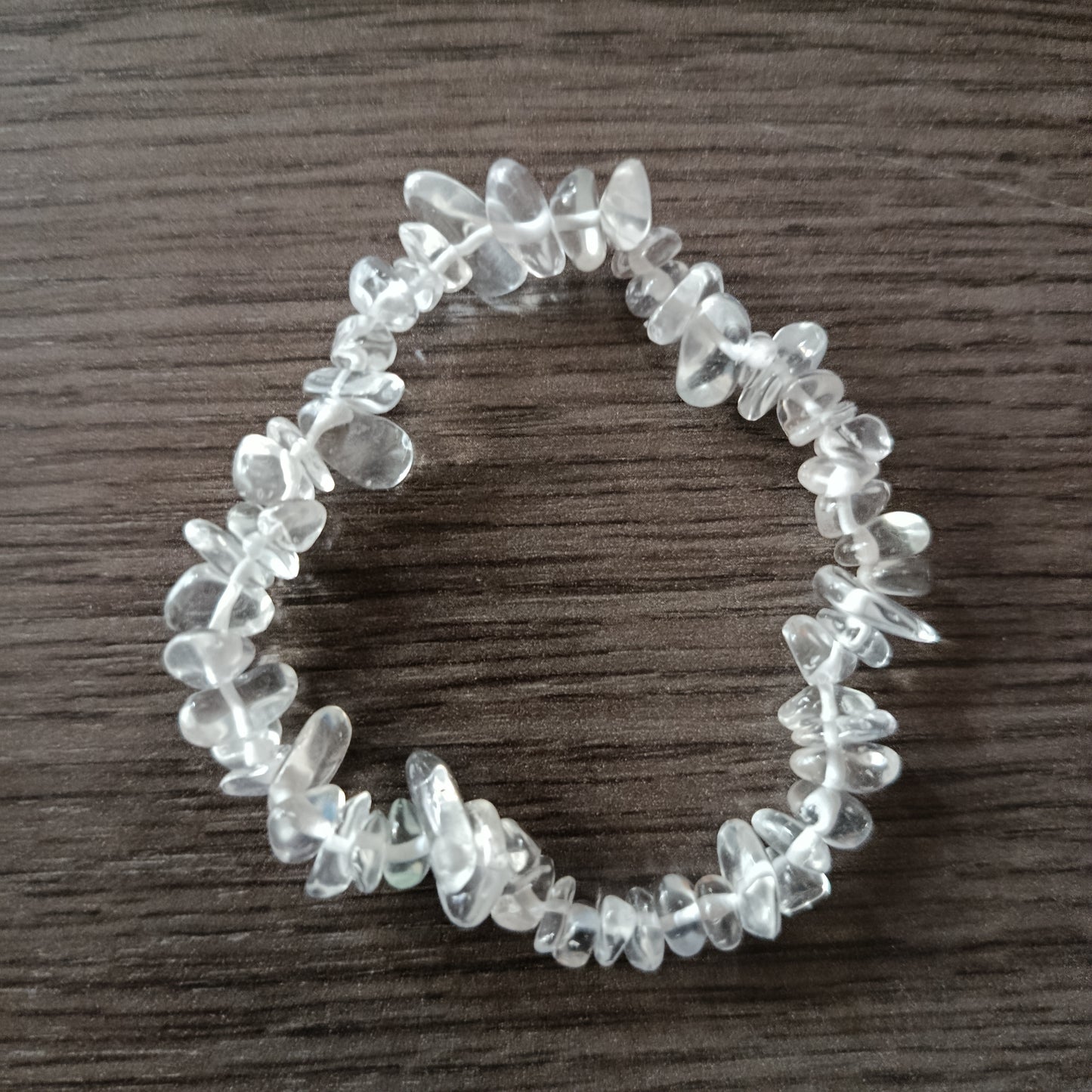 Pulsera chips Cuarzo Transparente