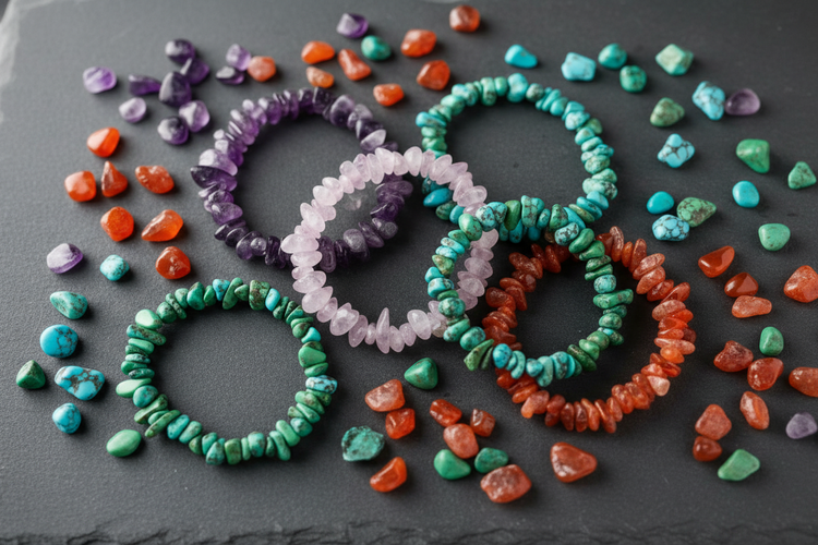 PULSERAS MINERALES CHIPS
