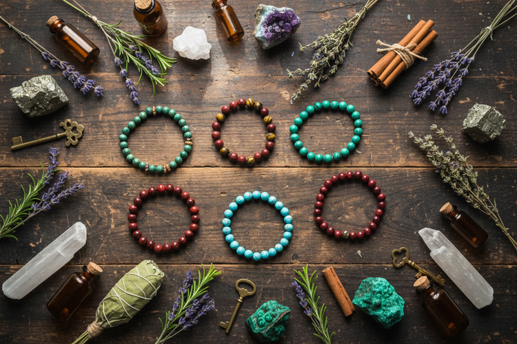 PULSERAS MINERALES BOLAS
