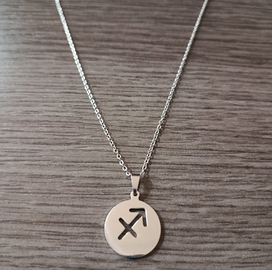 Collar acero medalla Sagitario