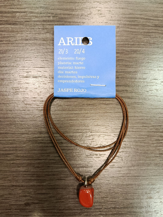 Colgante piedra signo Aries