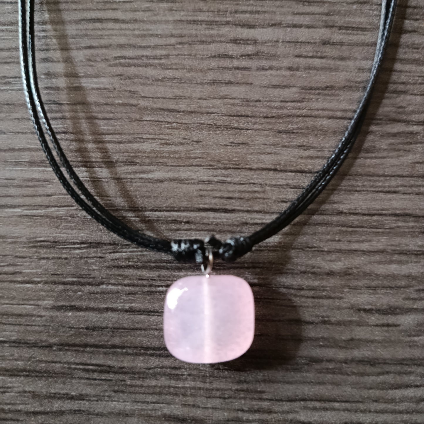 Collar piedra Cuarzo Rosa