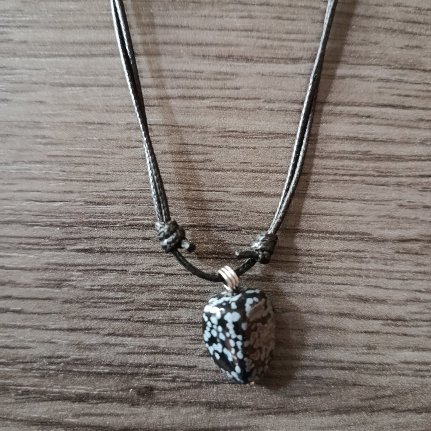 Collar piedra Obsidiana Nevada