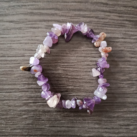 Pulsera chips Amatista