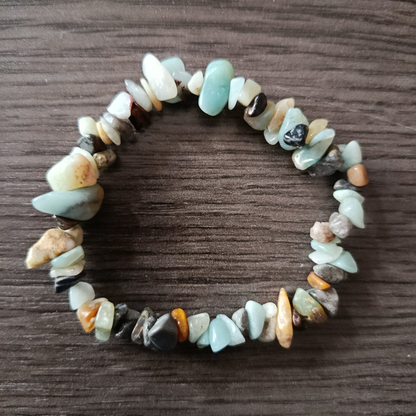 Pulsera chips Amazonita