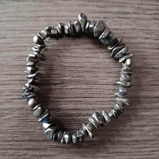 Pulsera chips Hematite