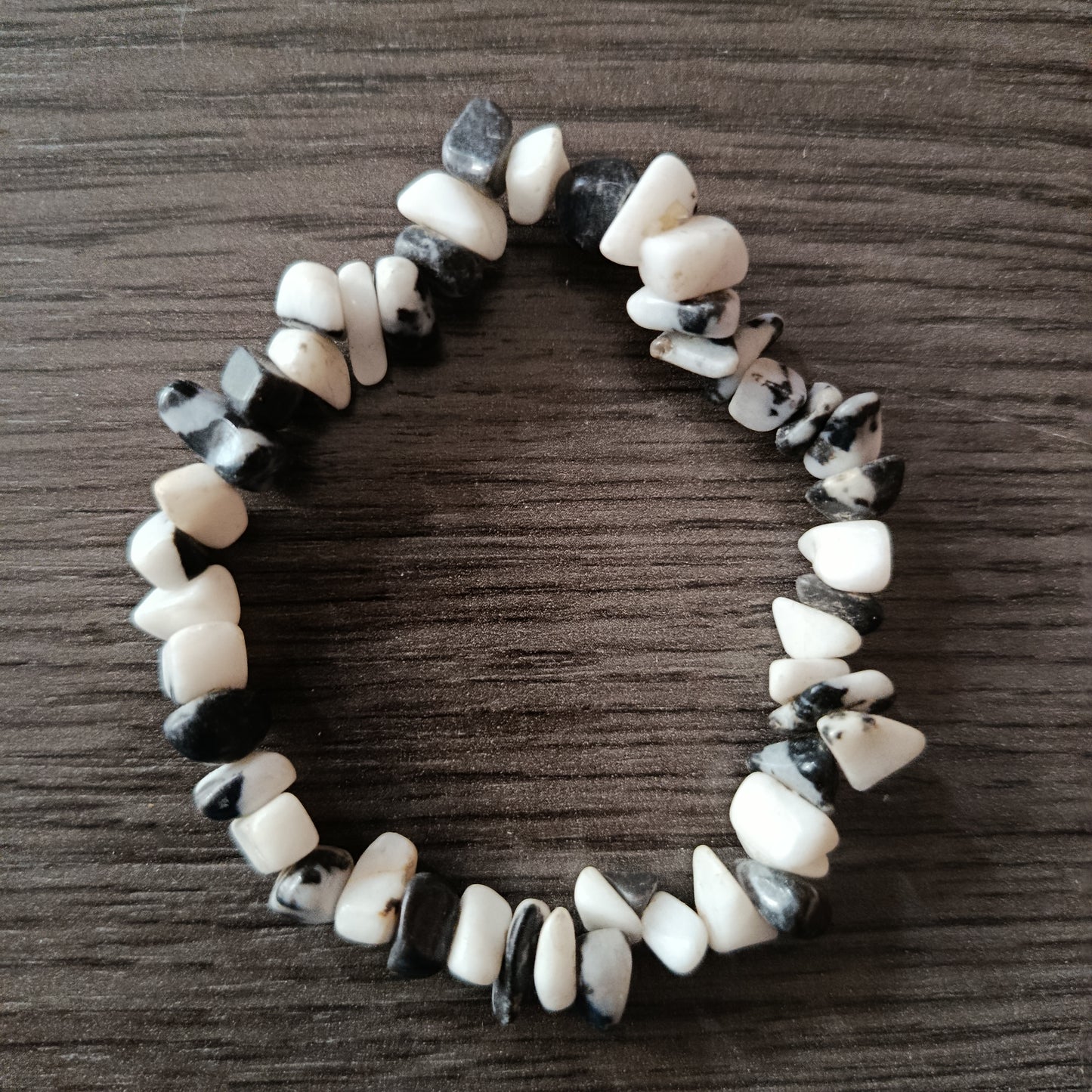 Pulsera chips Jaspe Zebra