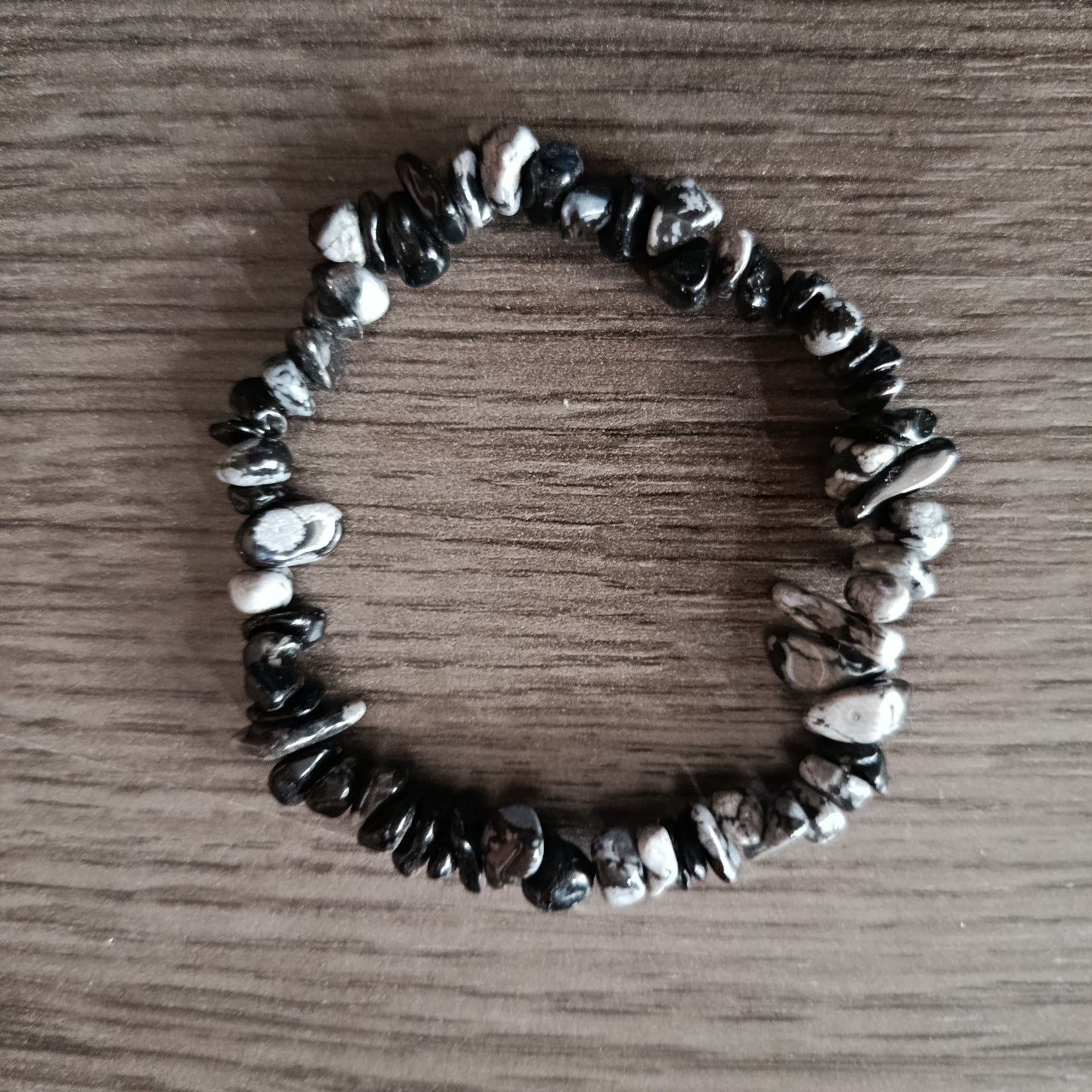 Pulsera chips Obsidiana Nevada