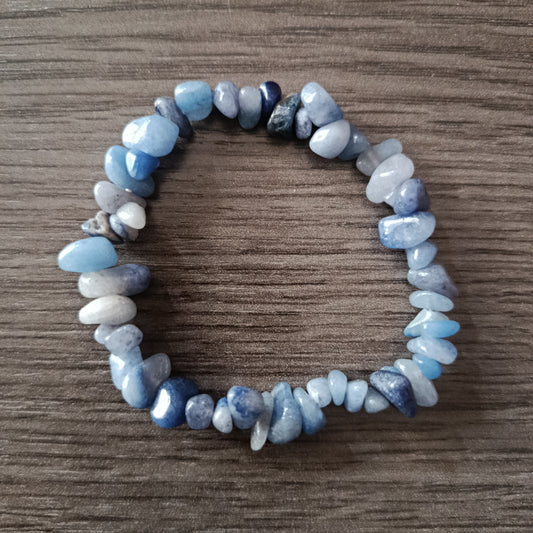 Pulsera chips Sodalita