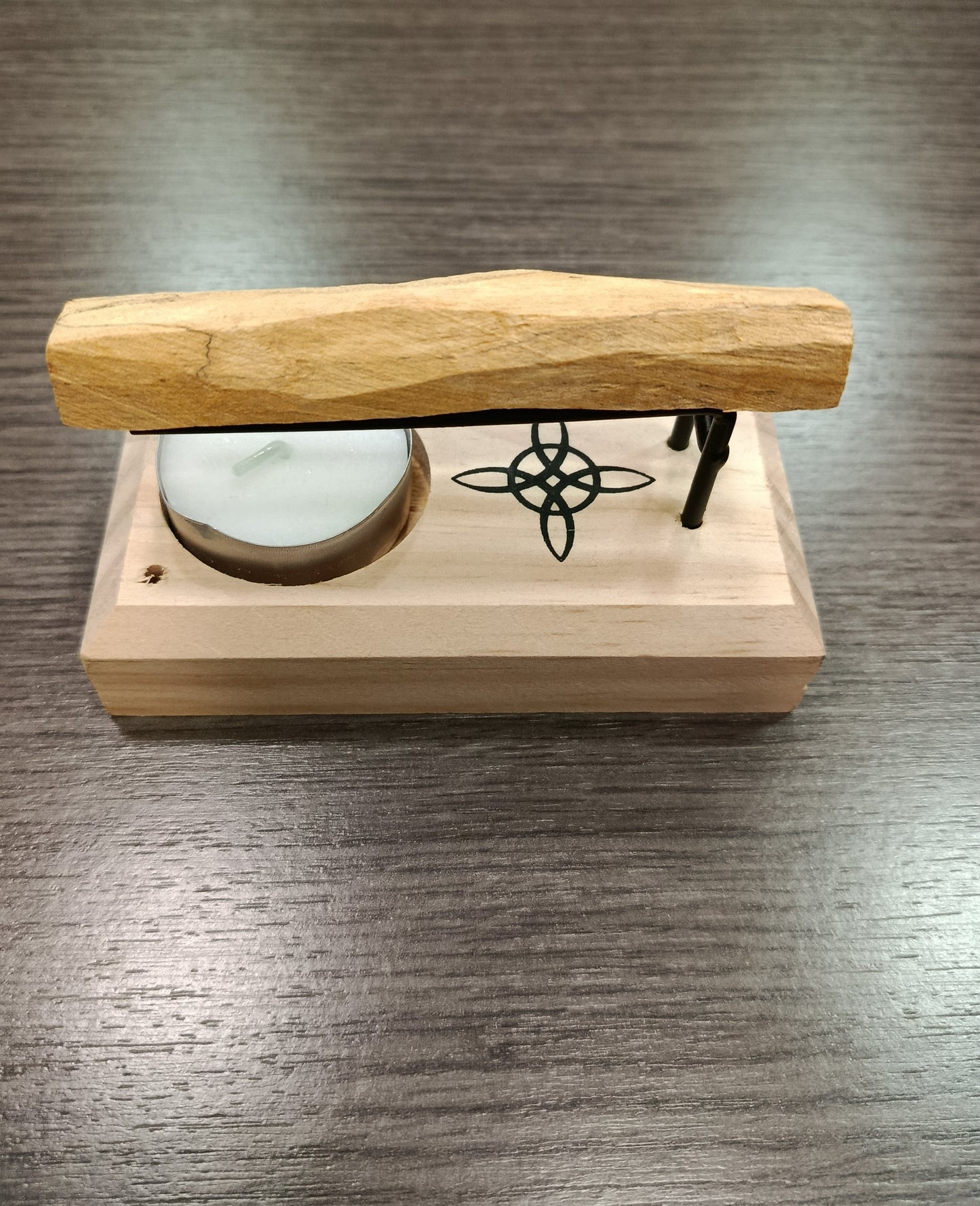 Quemador de madera nudo de brujas