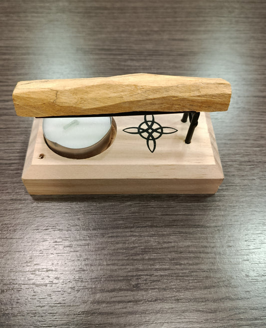 Quemador de madera nudo de brujas